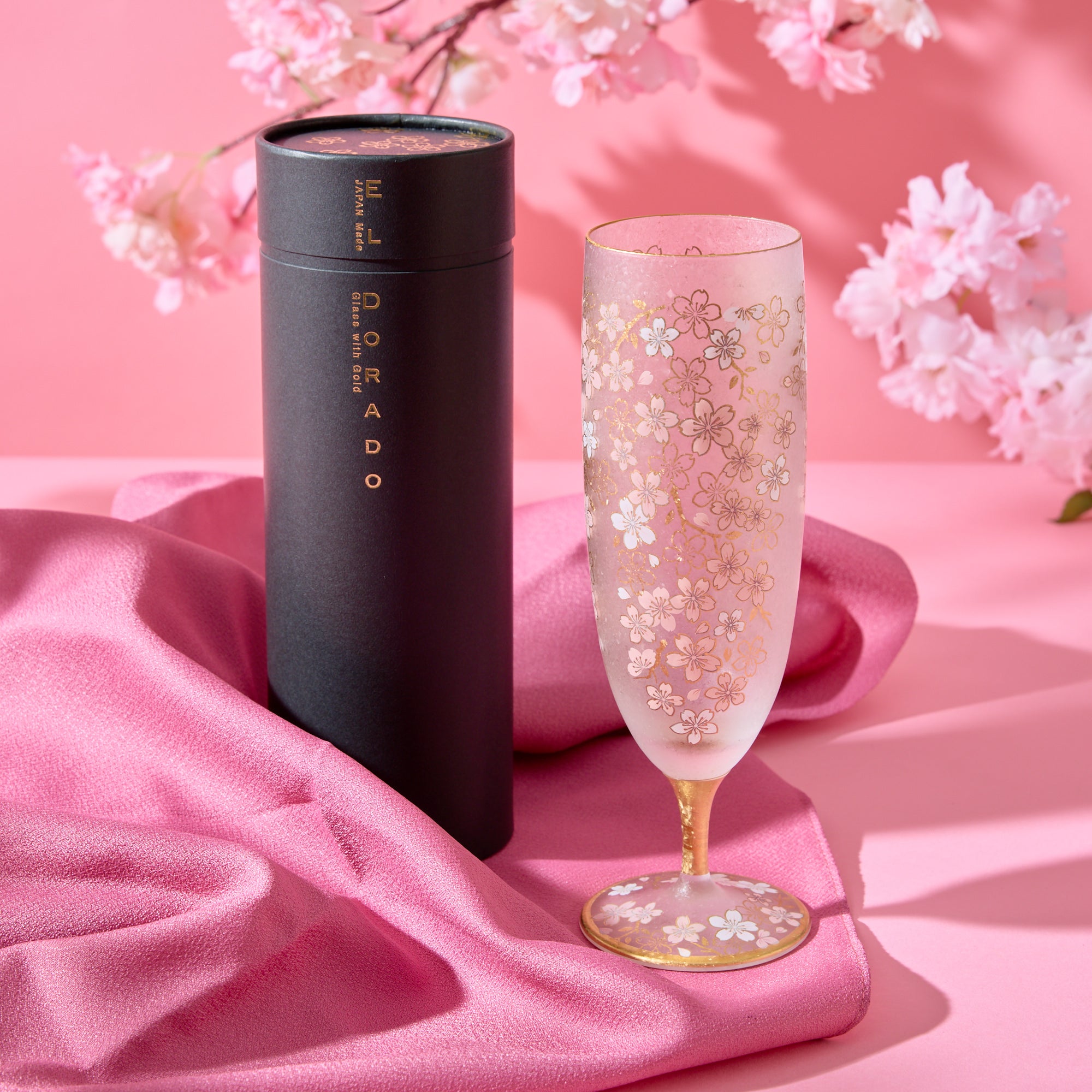 Sakura Gold Beer Glass
