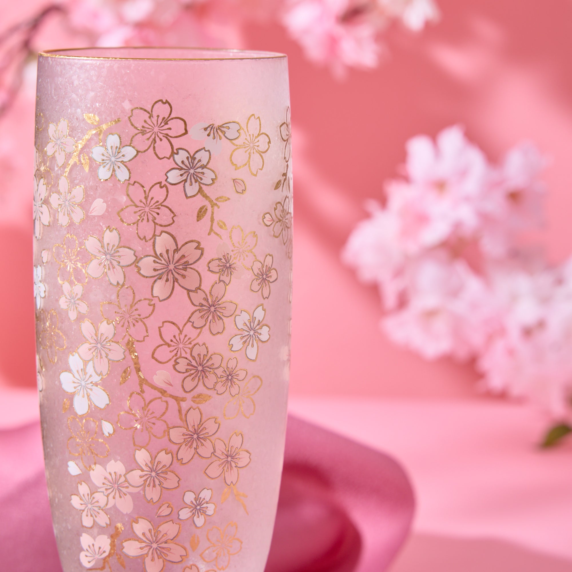 Sakura Gold Beer Glass