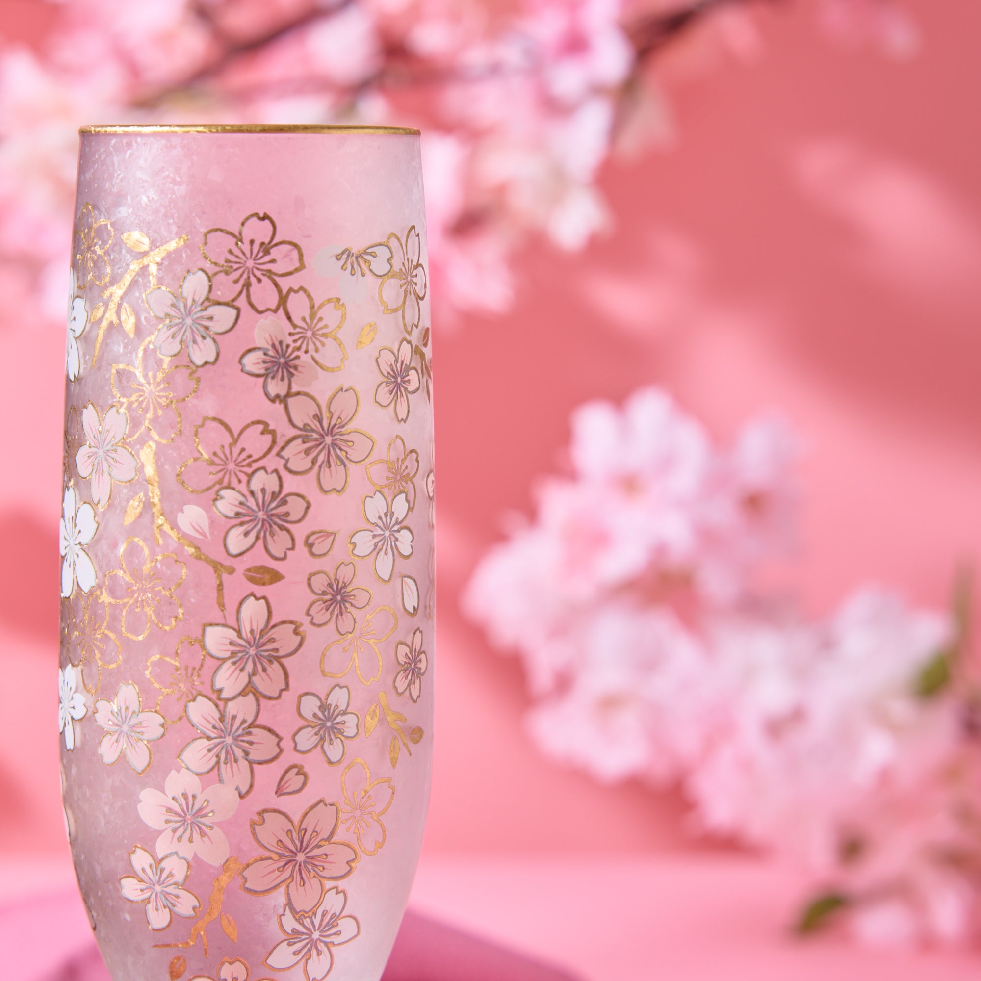 Sakura Gold Glass Champagne Flute