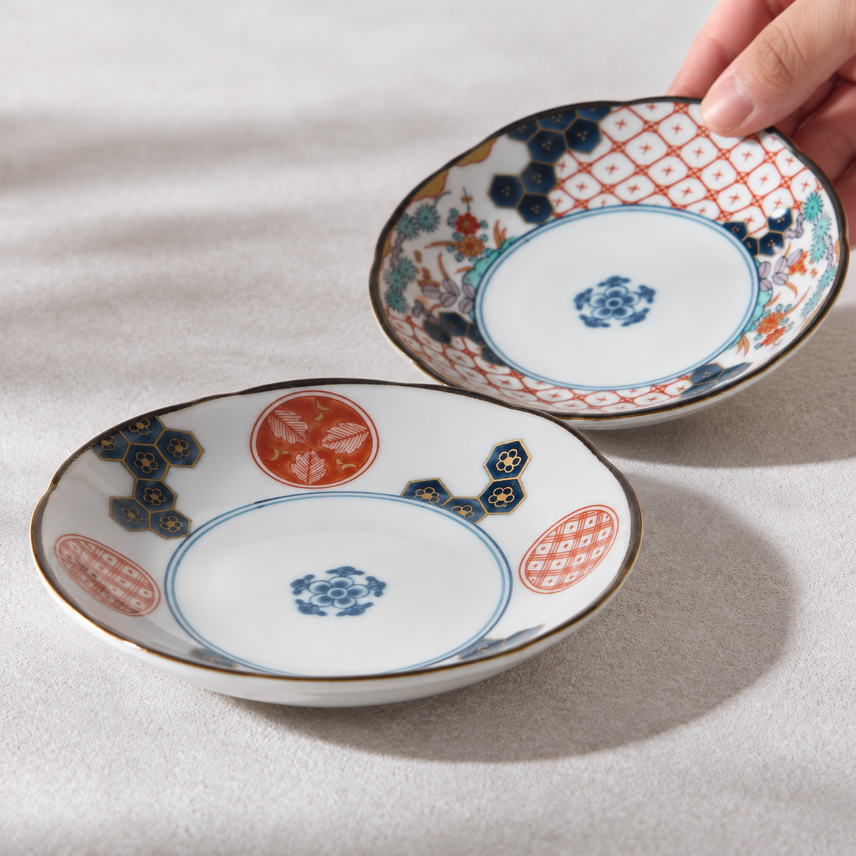 Imari Ware Pair Small Plate