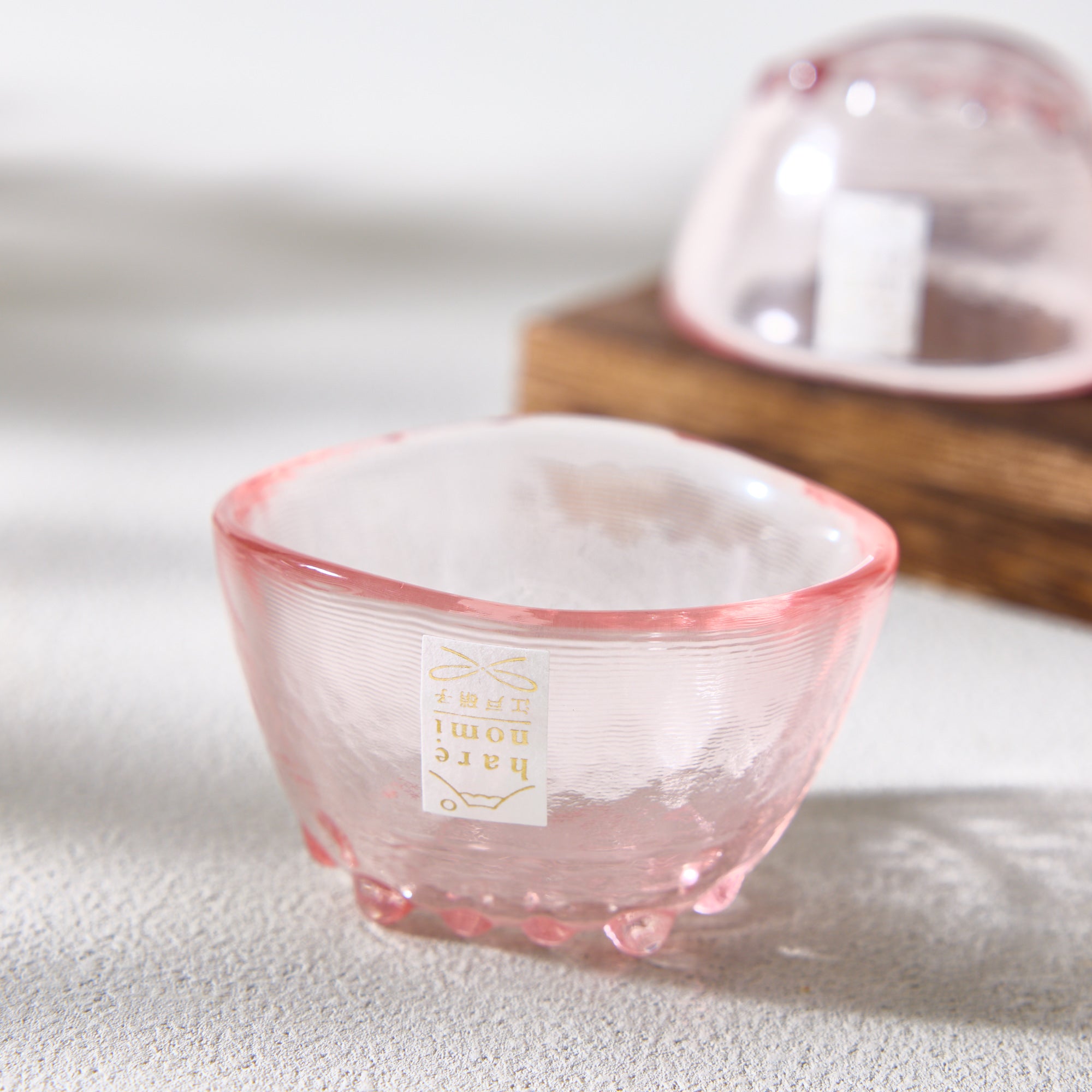 Pink Daruma Sake Glass Cup