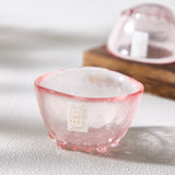 Pink Daruma Sake Glass Cup