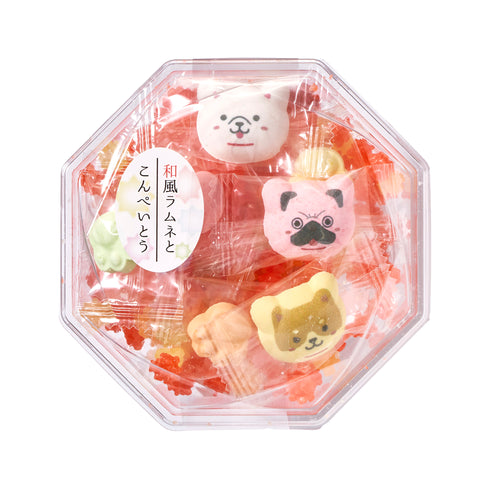 Dog-Shaped Wasanbon Sweets & Konpeito