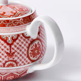 Kutani Ware Red Phoenix Teapot