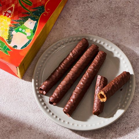 Christmas Chocolate Papillote Wafers