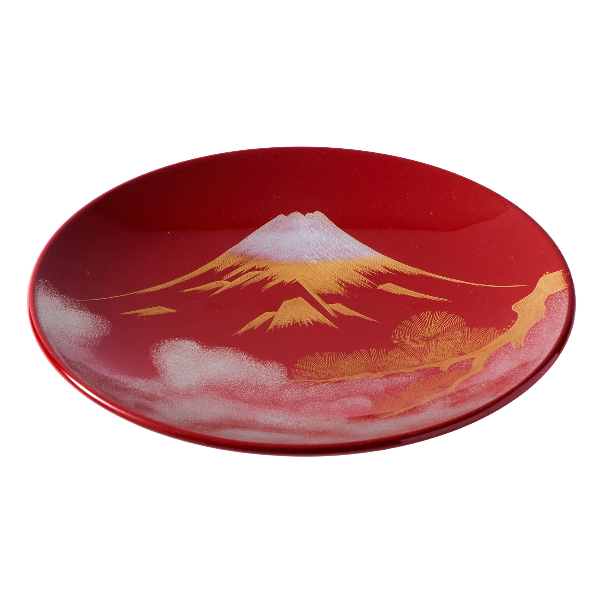 Mount Fuji Laquer Decorative Plate