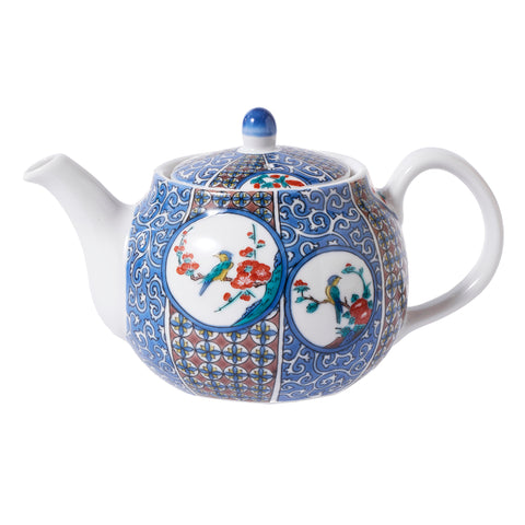 Kutani Ware Teapot - Blue Bird
