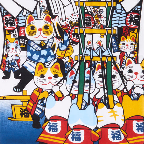 Lucky Cat Festival Tenugui
