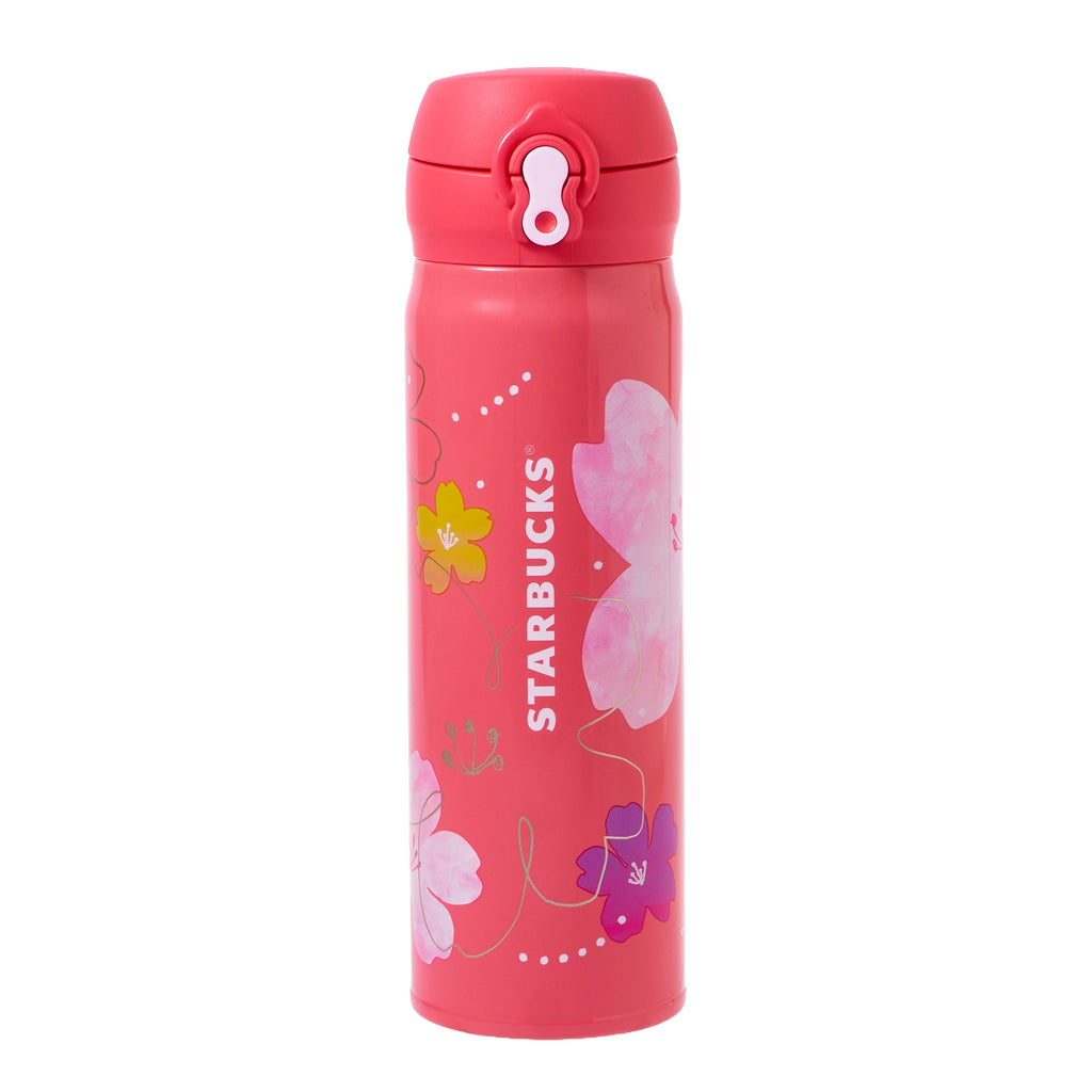 Starbucks Sakura 2024 Stainless Steel Vivid Pink Bottle 500ml