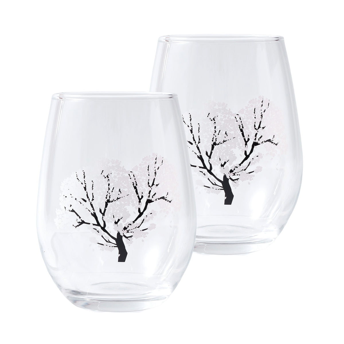 Color-changing Sakura Glass Pair