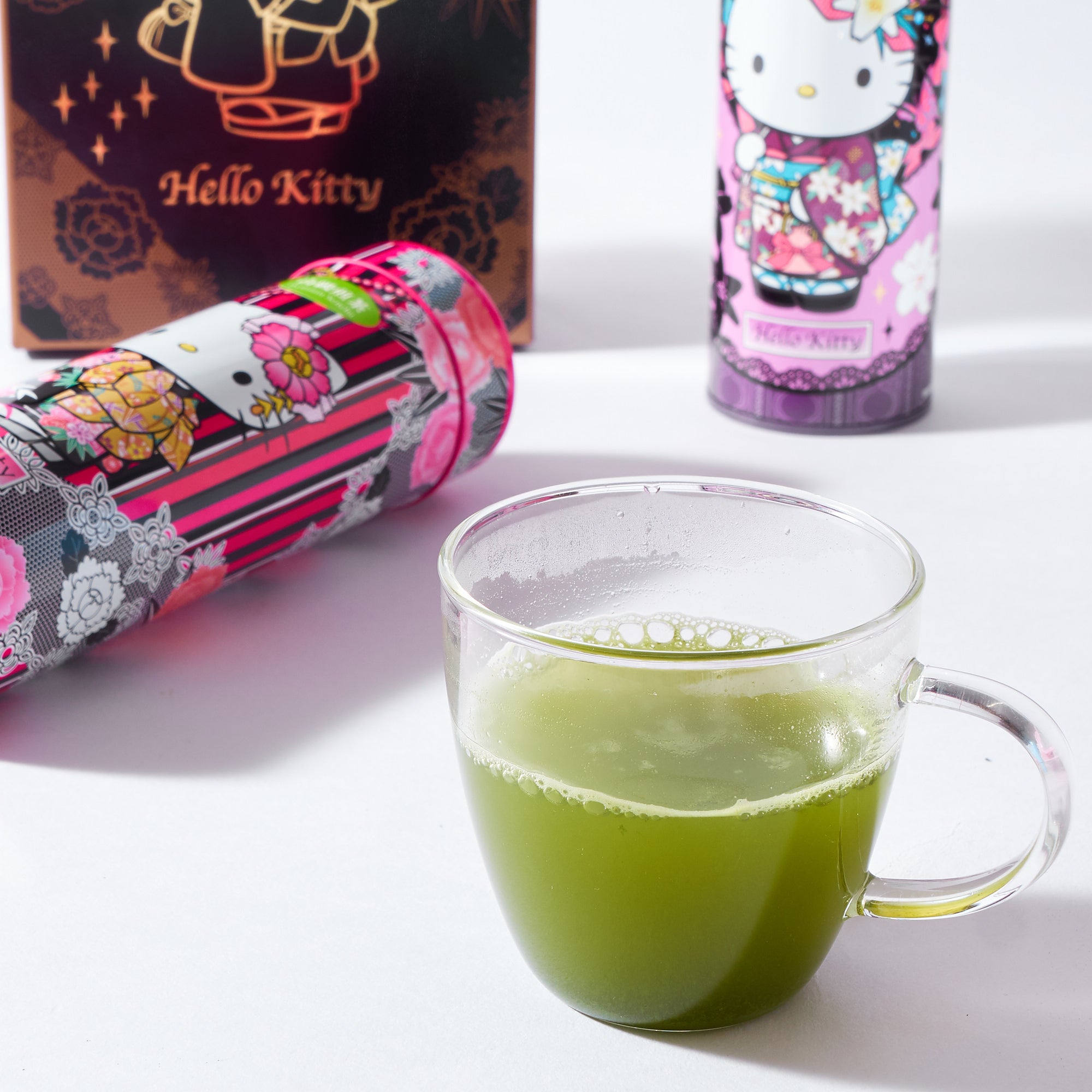 Hello Kitty Powdered Tea Gift Set - Sencha & Genmaicha