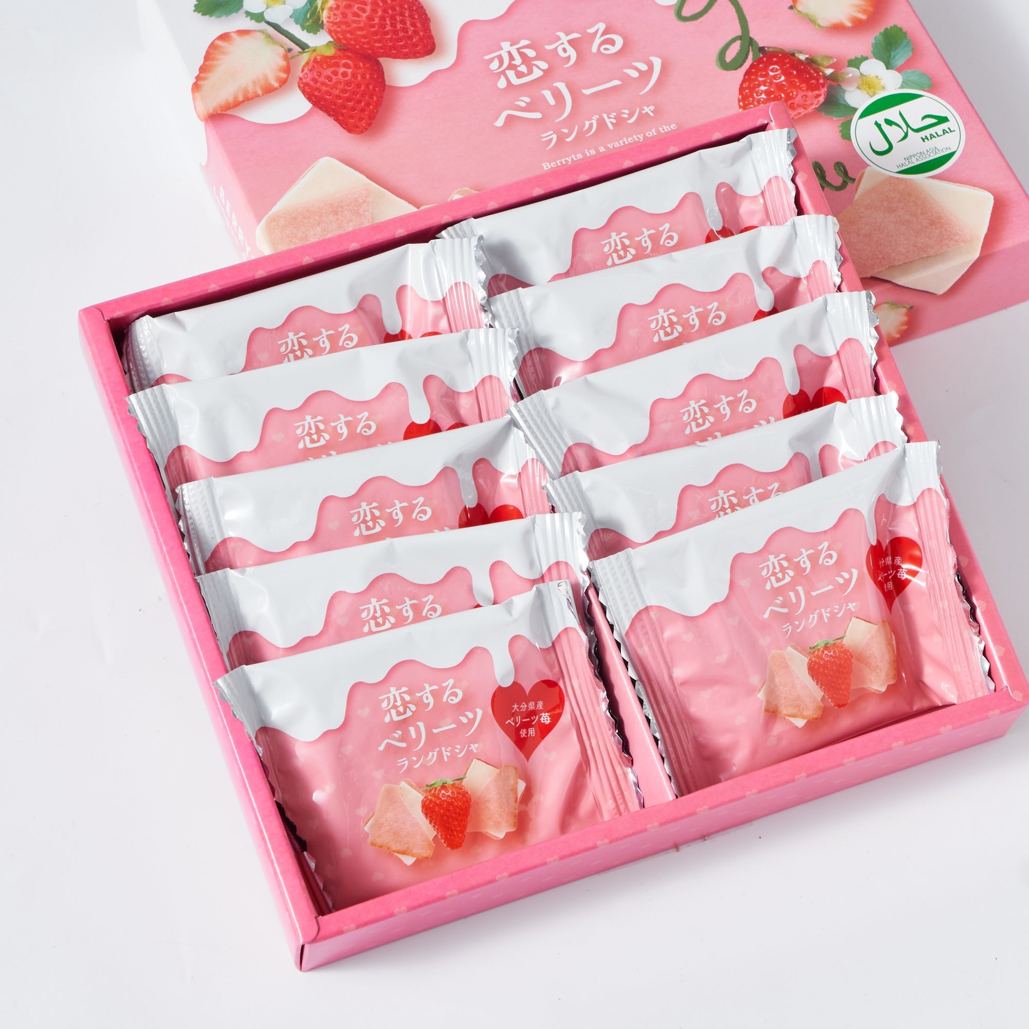 菓子 Strawberry Get Marutou Strawberry Langue De Chat Cookies 3.16 oz Delivered