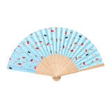 Yuzen Folding Fan( Blue Gold fish)