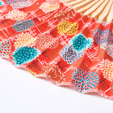 Yuzen Folding Fan( Red chrysanthemum)