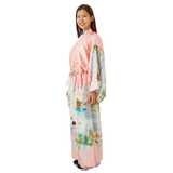 Japanese Kimono Robe - Pink Maiko
