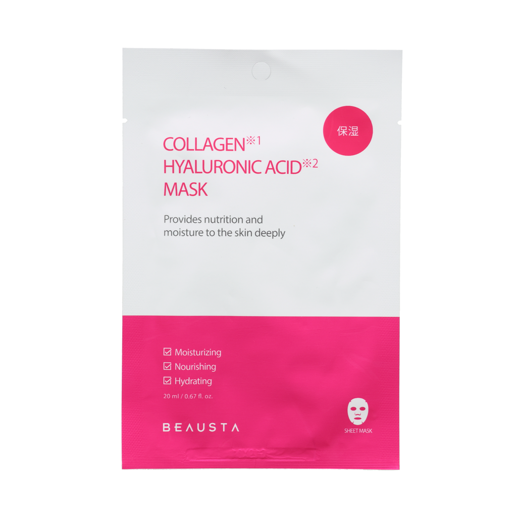 BEAUSTA Dual Formula Collagen × Hyaluronic Acid Mask