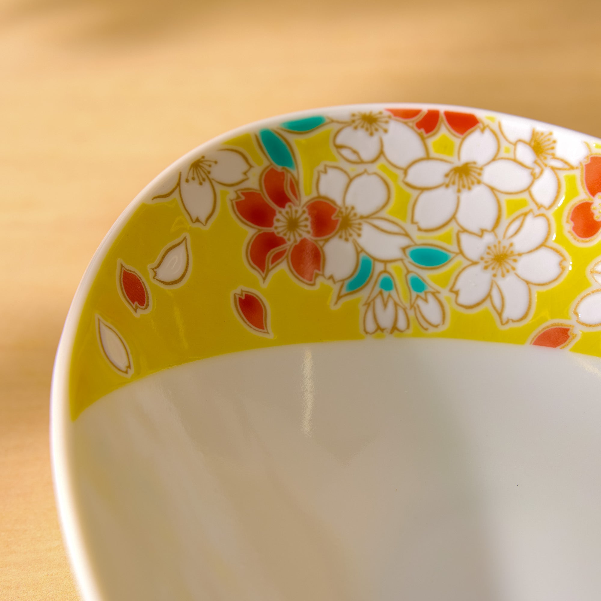 Sakura Kutani Ware Oval Bowl