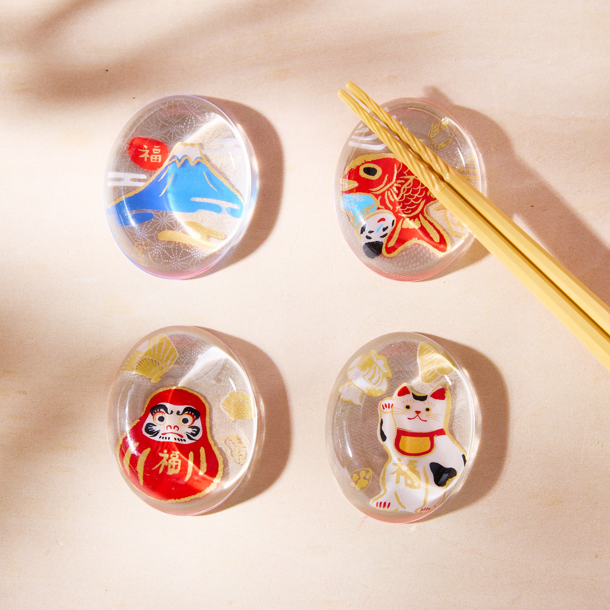 New Year's Chopstick Rest Set (set of 4)