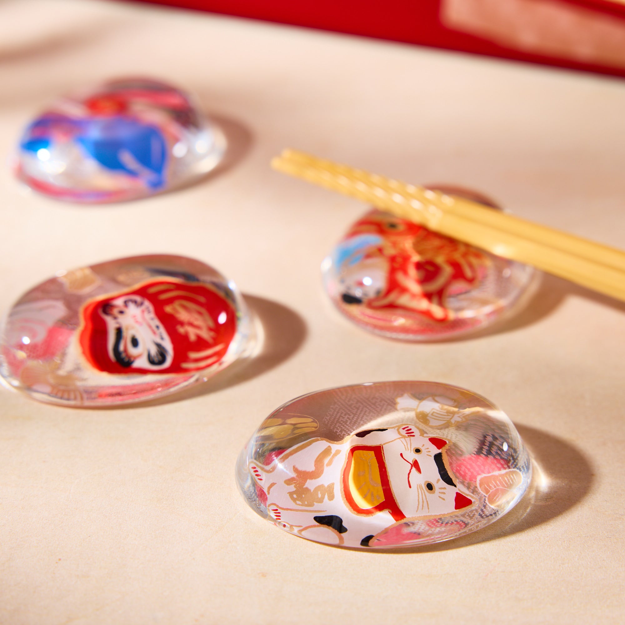 New Year's Chopstick Rest Set (set of 4)