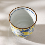 Yellow Floral Japanese Teacup