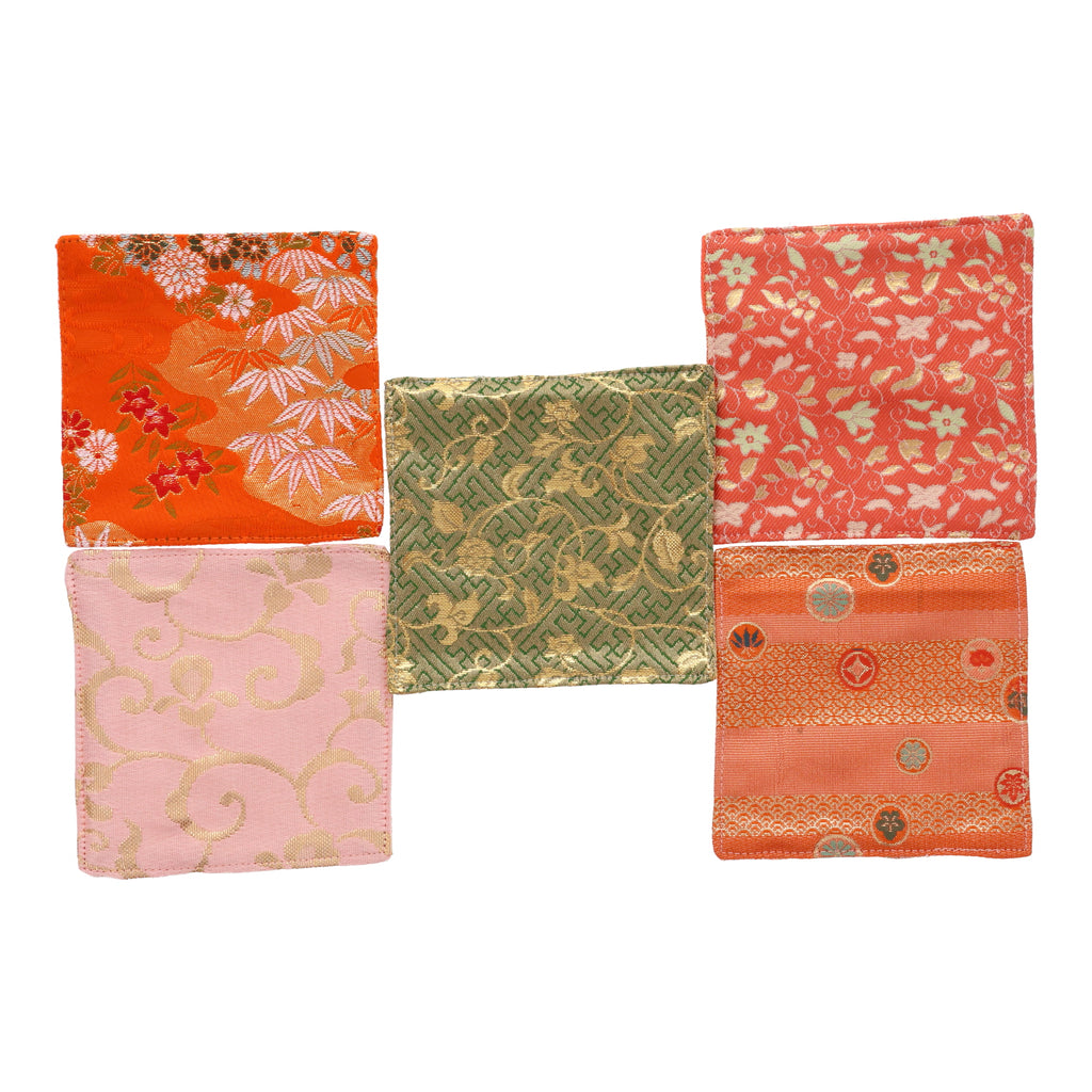 Nishijin-ori Coaster (5 piece set; random patterns)