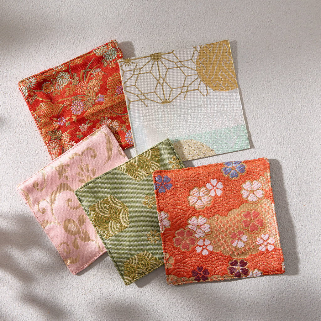 Nishijin-ori Coaster (5 piece set; random patterns)