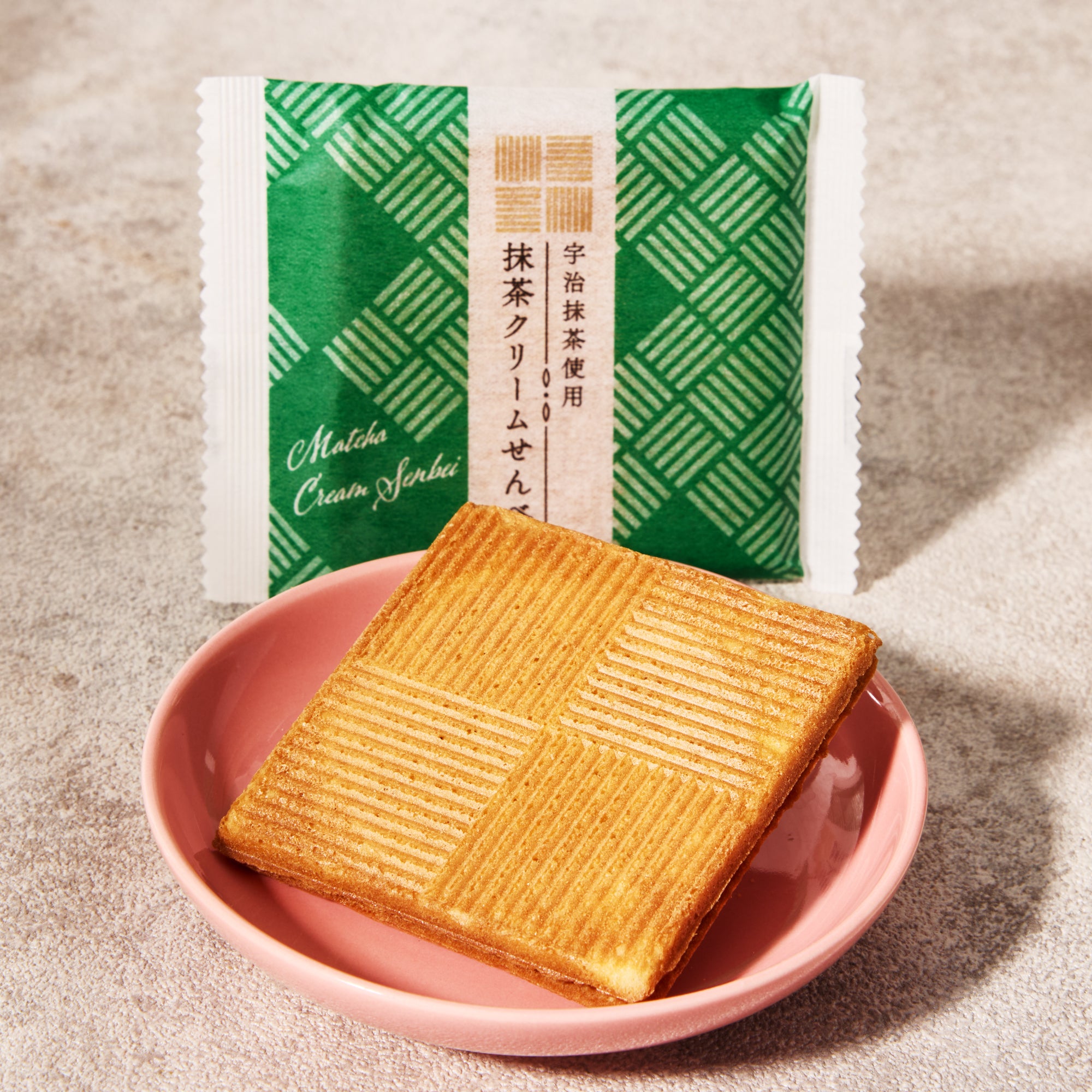 Matcha Cream Senbei (10 pieces)