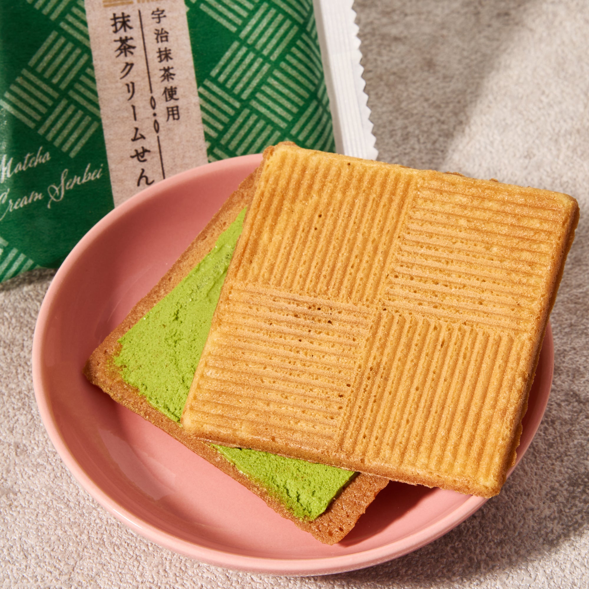 Matcha Cream Senbei (10 pieces)