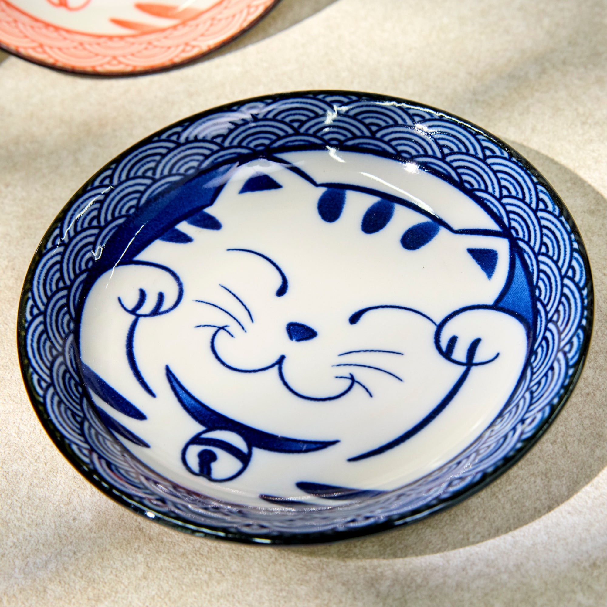 Maneki Neko Plate Set (4 plates)