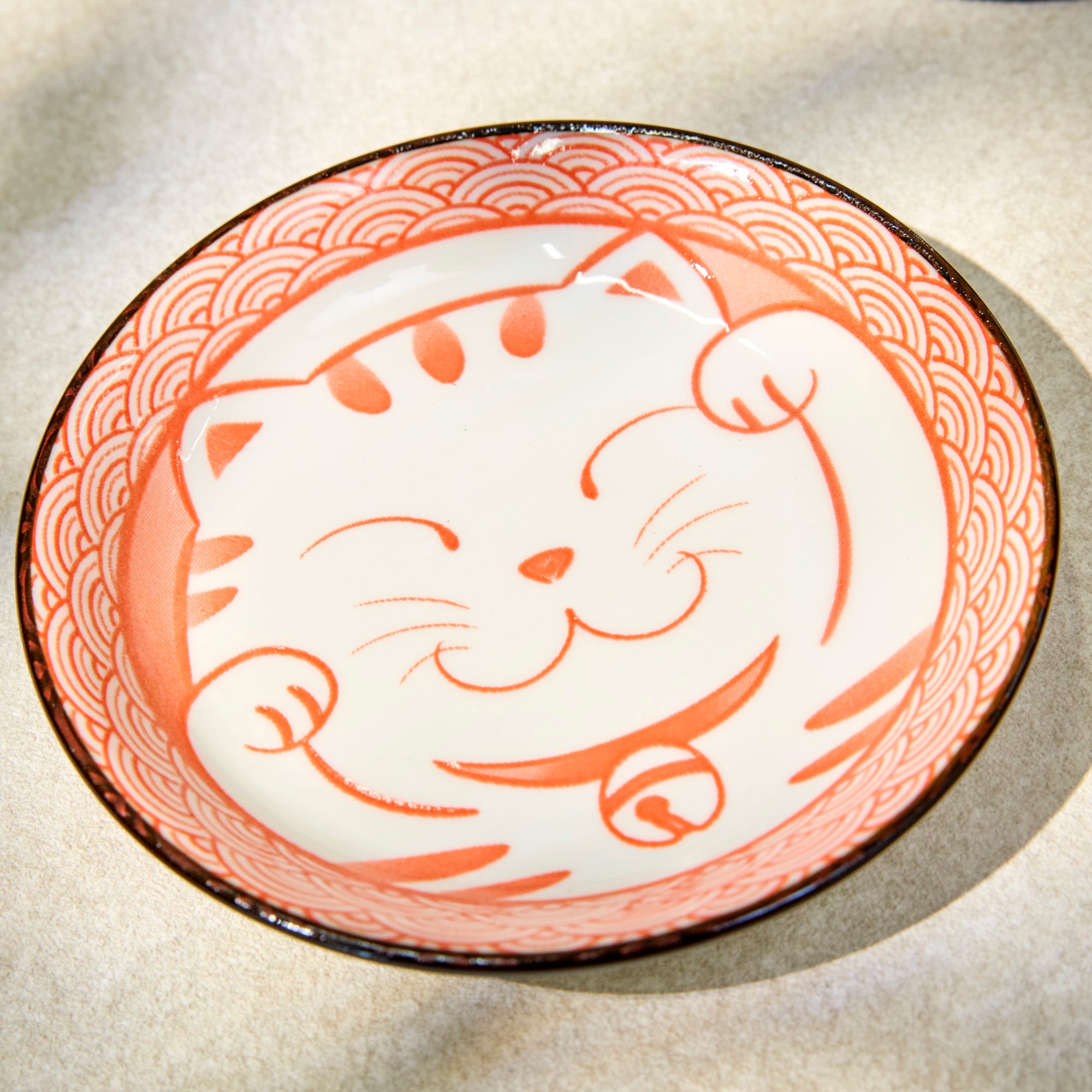 Maneki Neko Plate Set (4 plates)