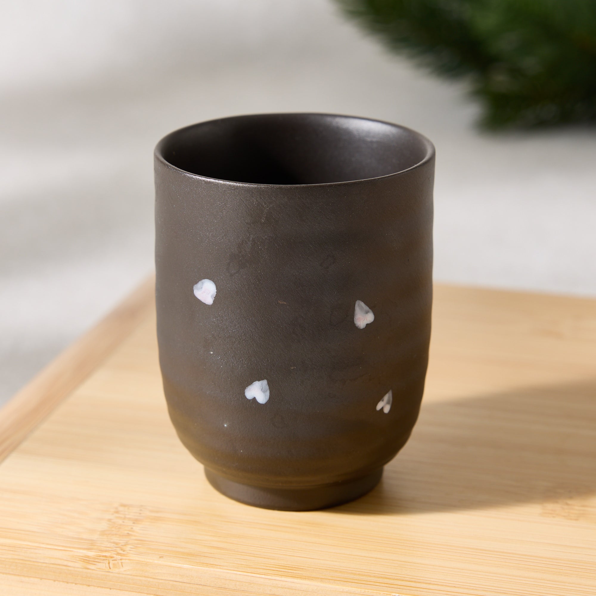 Hand-drawn Sakura Yunomi Teacup