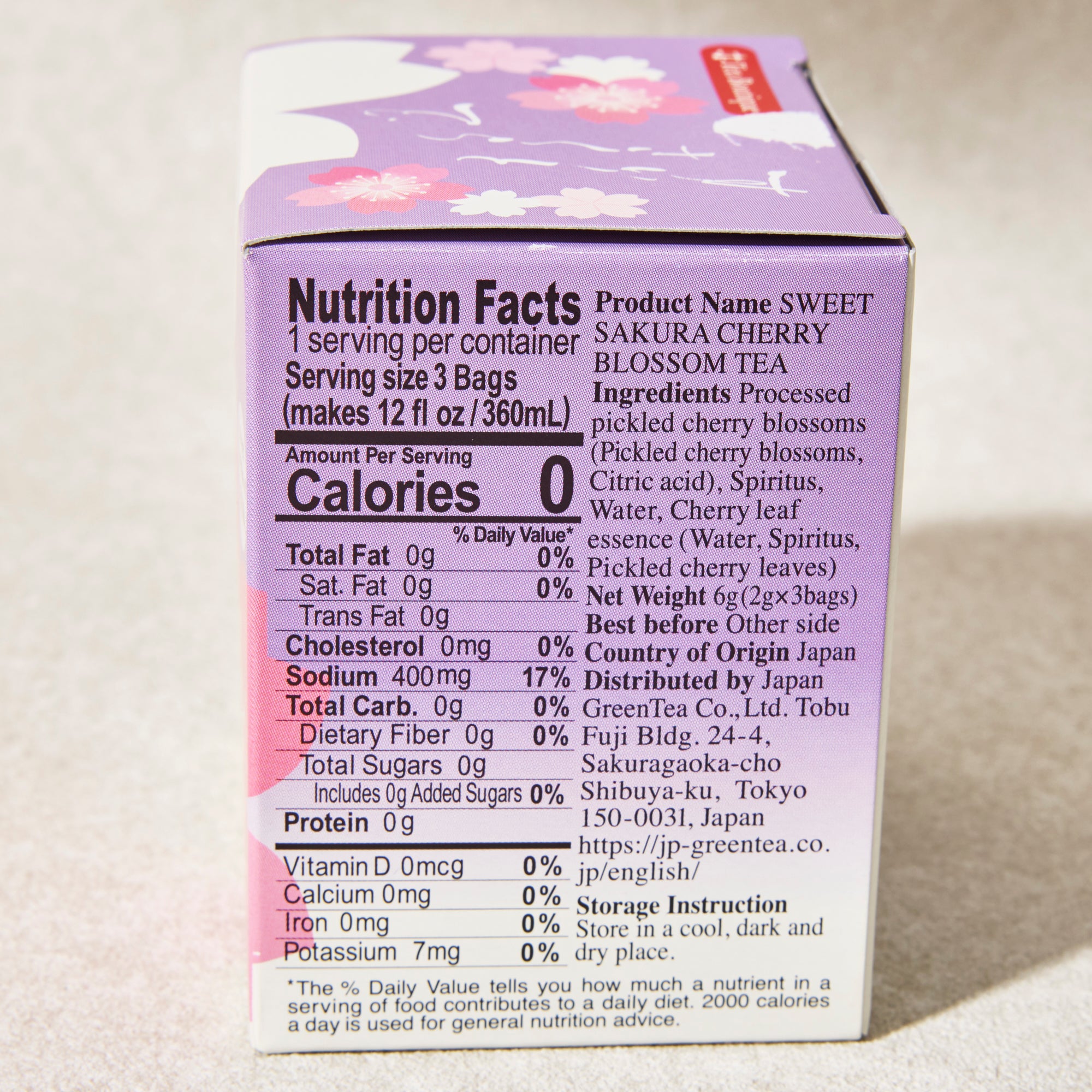 Sweet Sakura Tea (3 tea bags)