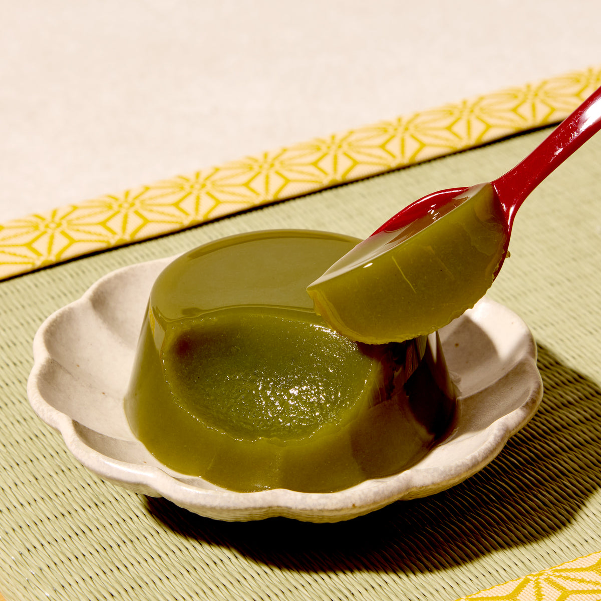Matcha Mizu Yokan Jelly