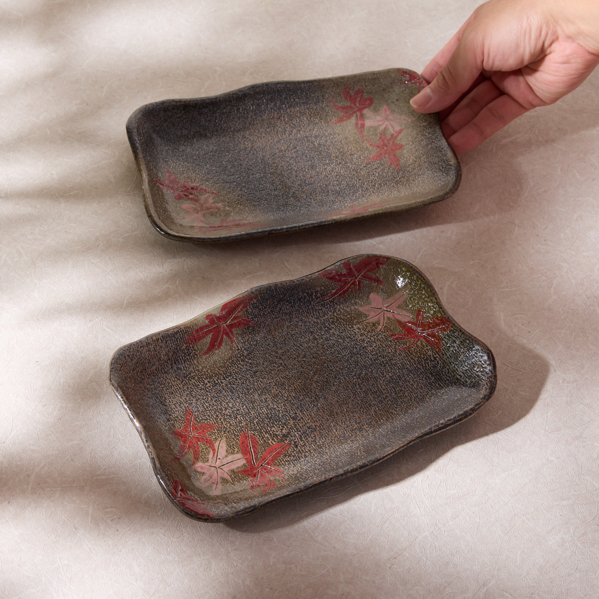 Momiji Plate Pair (2 plates)