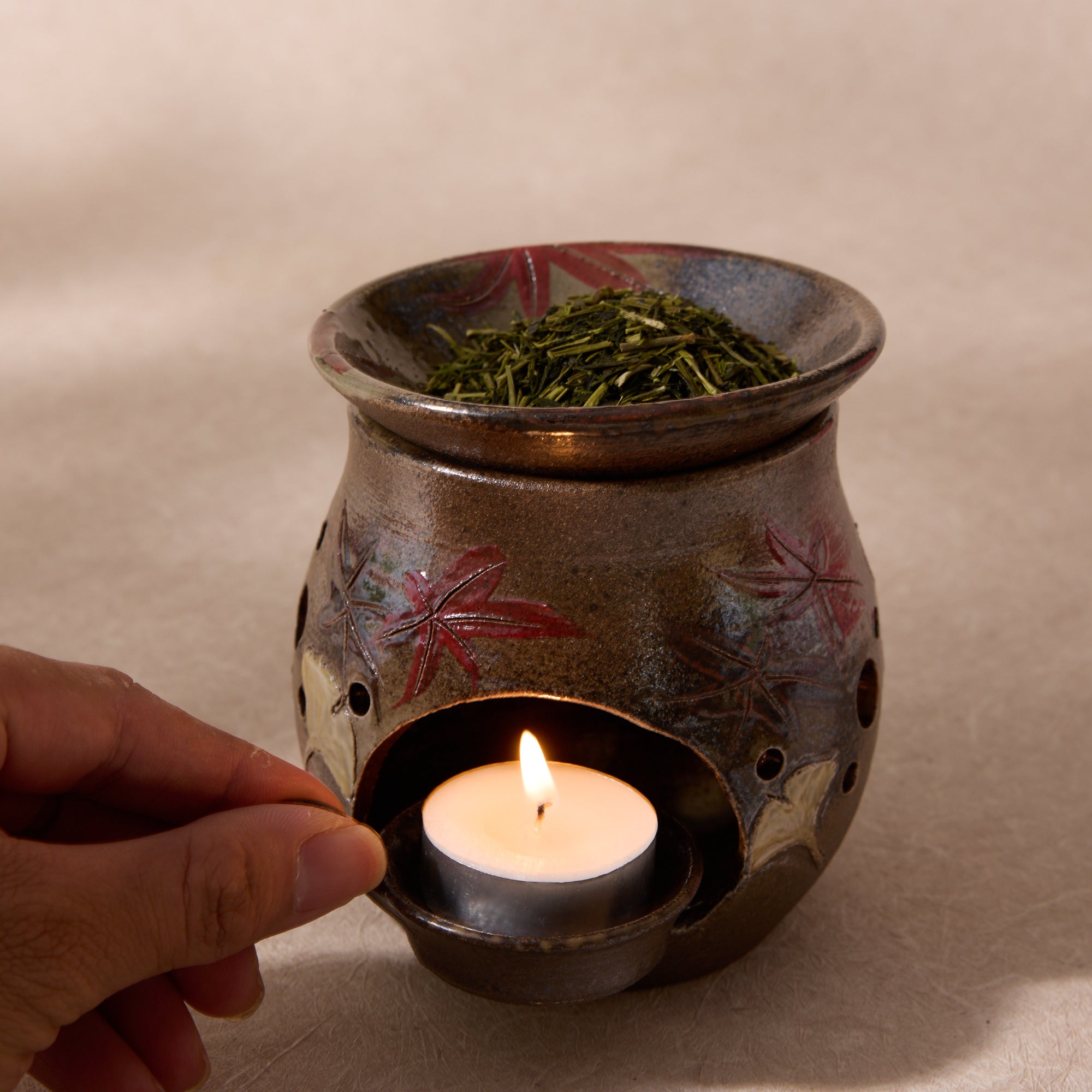 Autumn Leaves Tea Incense Burner