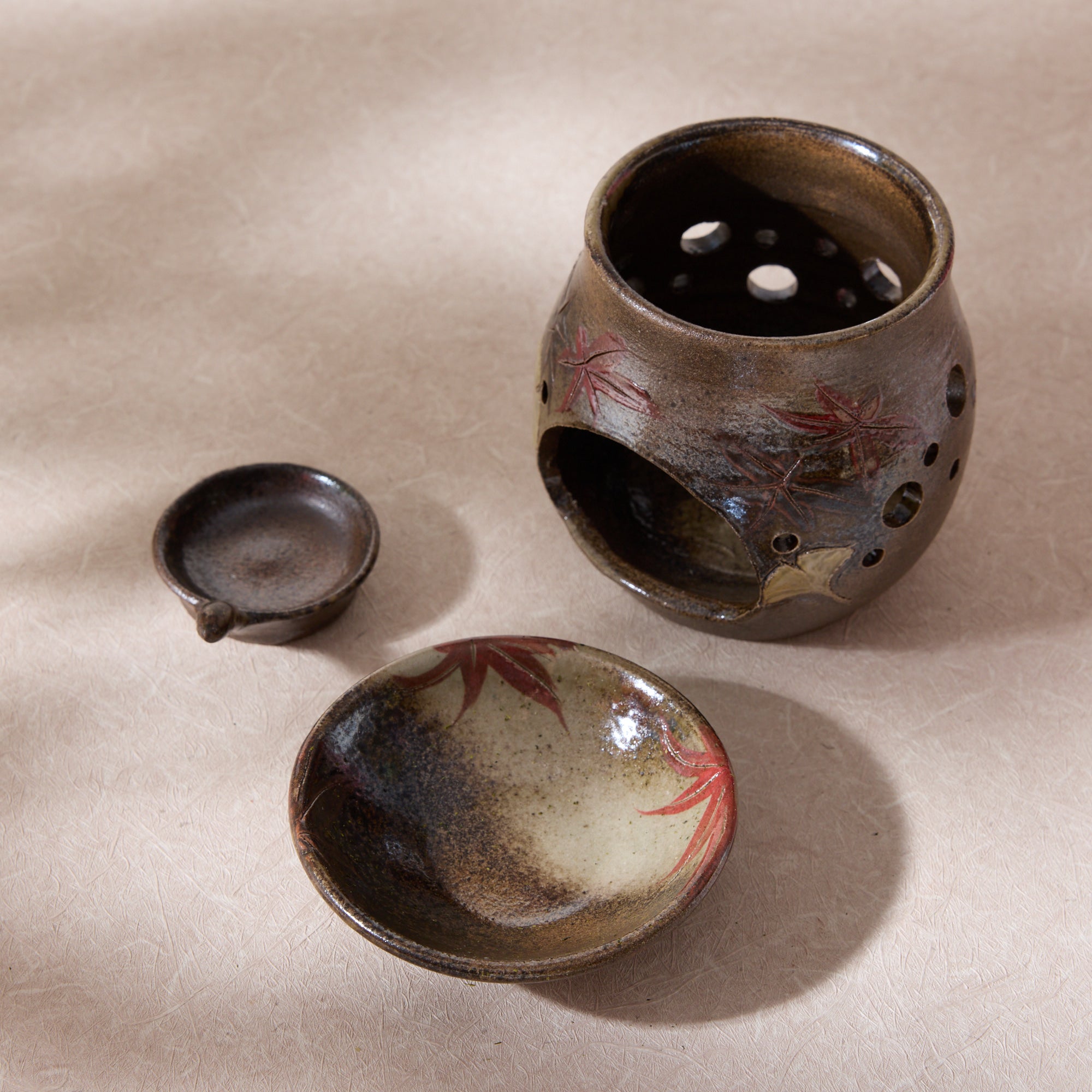 Autumn Leaves Tea Incense Burner