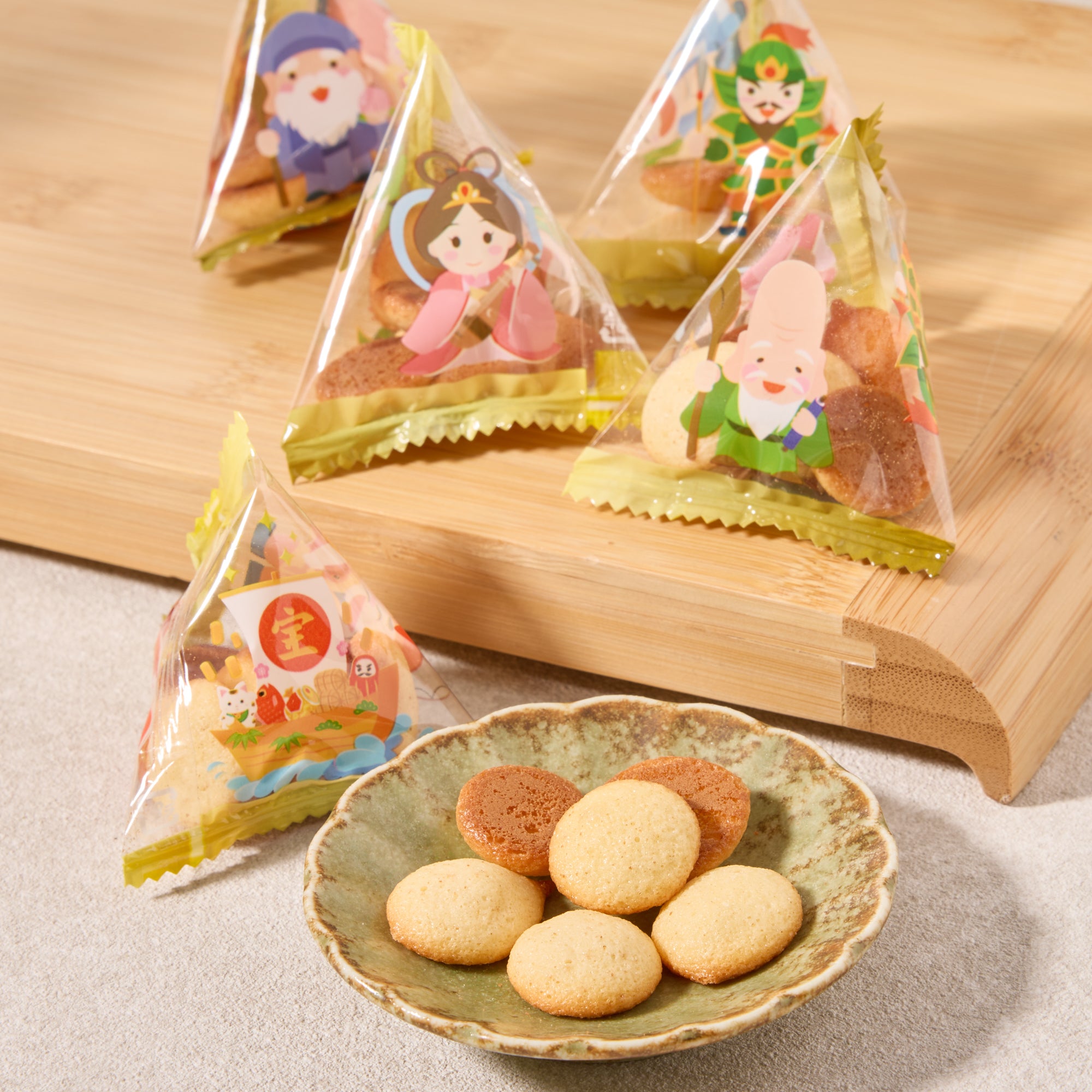 Seven Lucky Gods Cookies (10 pieces set)