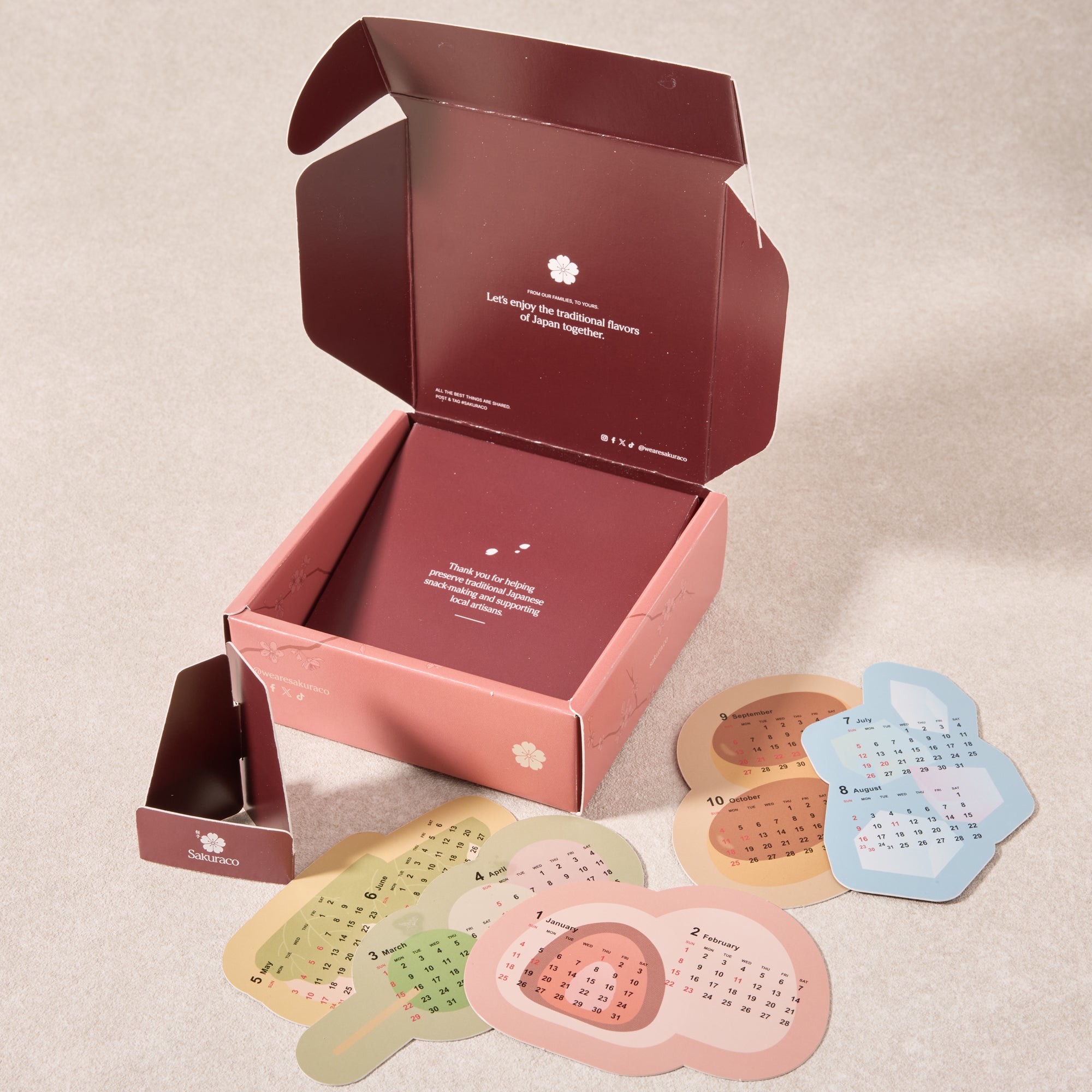 Sakuraco Wagashi Calendar