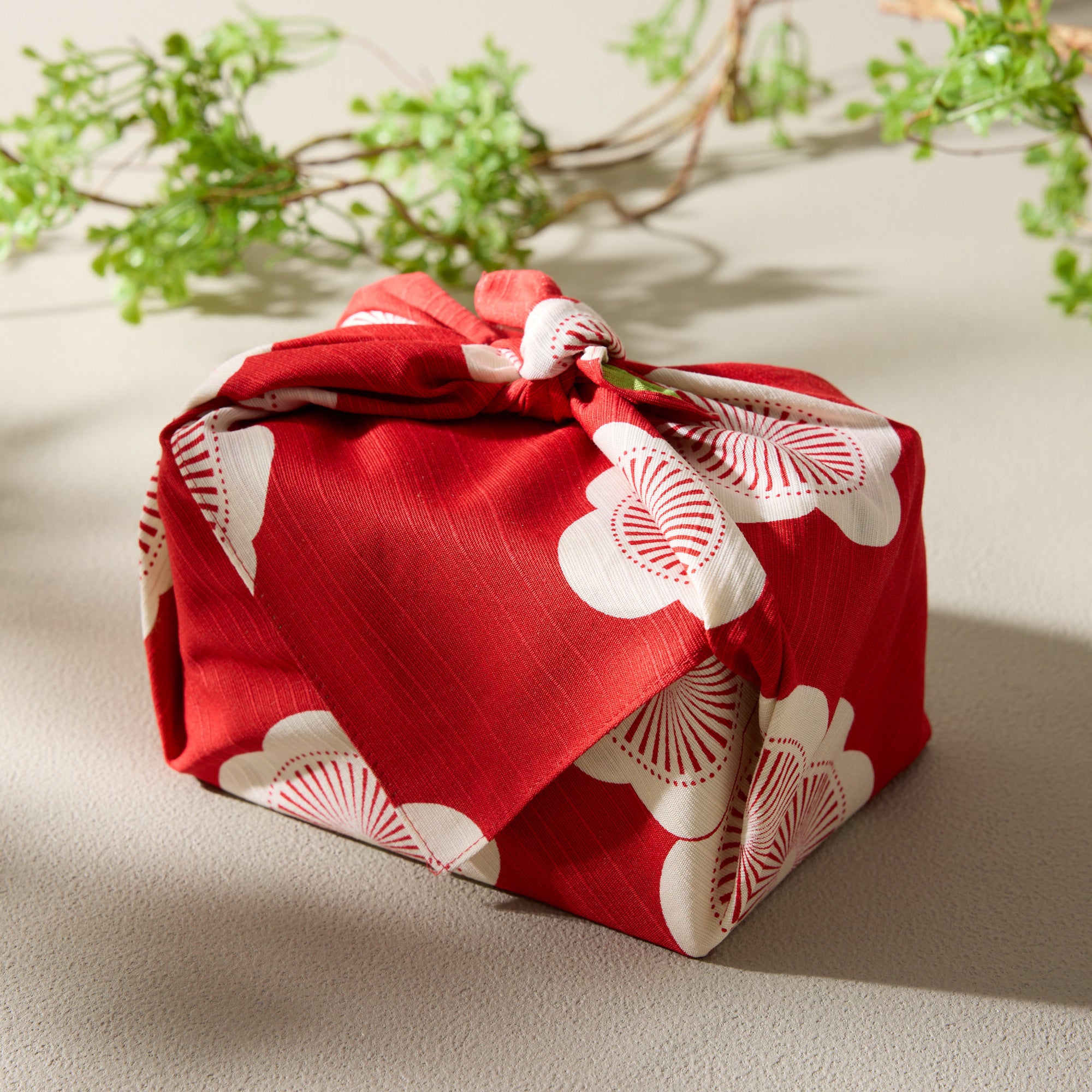 Plum Blossom Furoshiki (Red/Green) 5pcs set