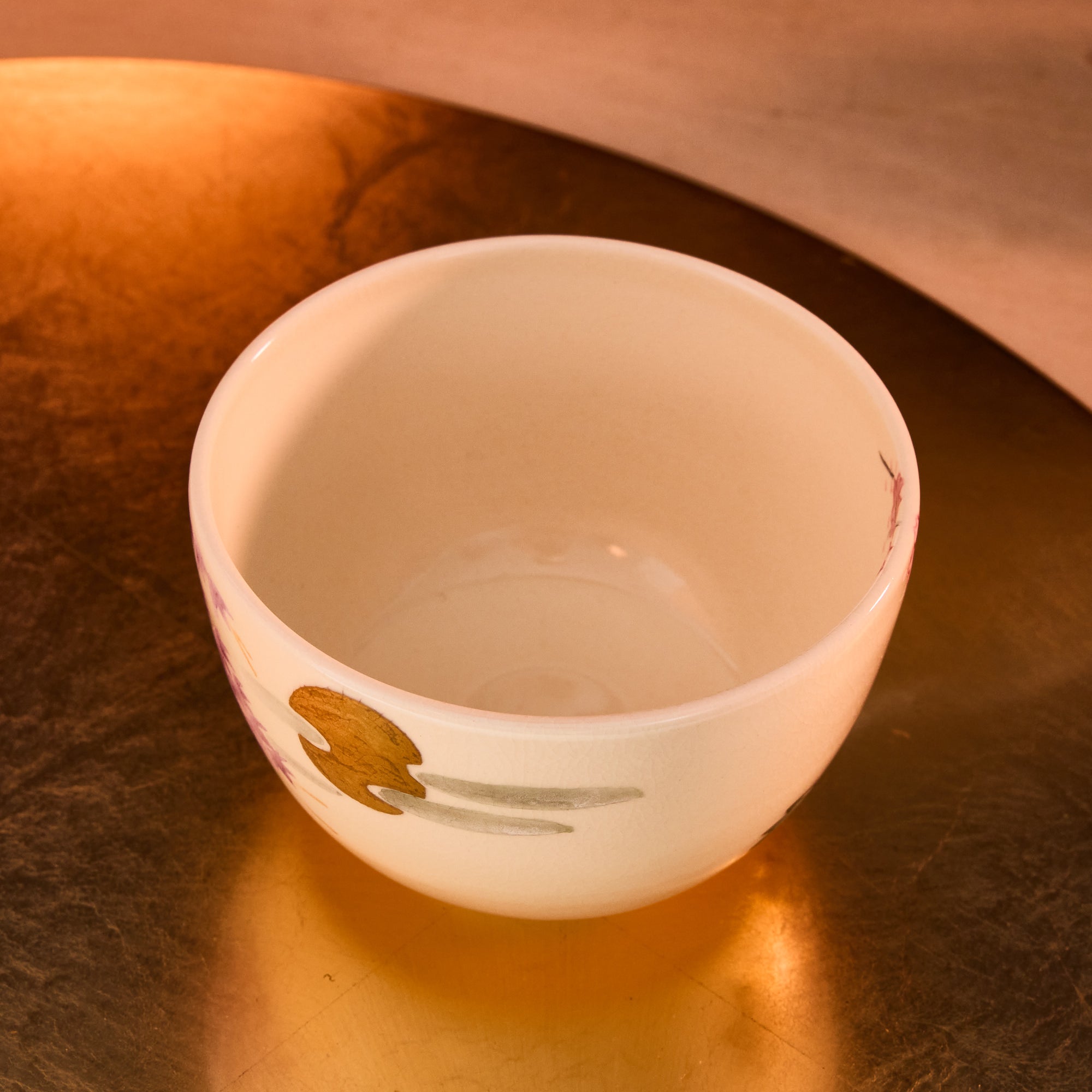 Spring Flowers & Autumn Moon Matcha Bowl
