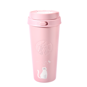 Starbucks Halloween 2026 Stainless Steel To-Go Tumbler Cat Light Pink