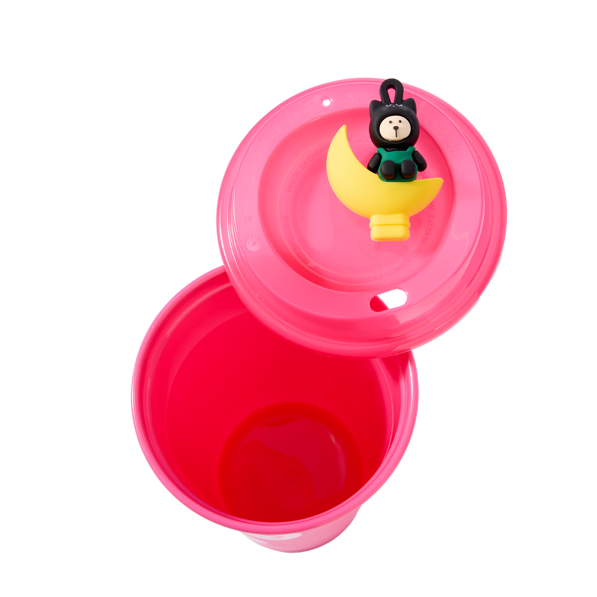 Starbucks Halloween 2026 Color-Changing Pink Cat Cup with Bearista Cat Drink Hole Cap