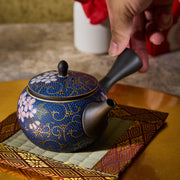 Blue Sakura Karakusa Tokoname Ware Teapot