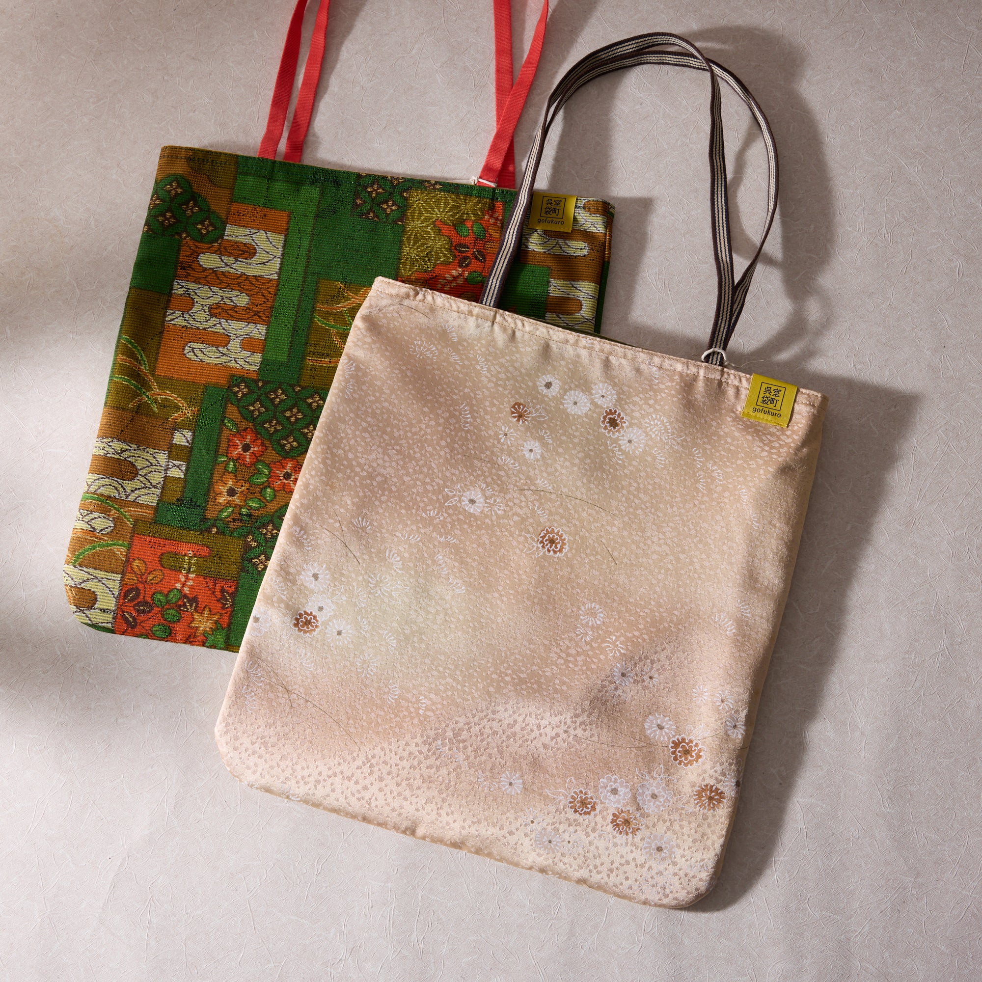 Upcycled Kimono Tote Bag