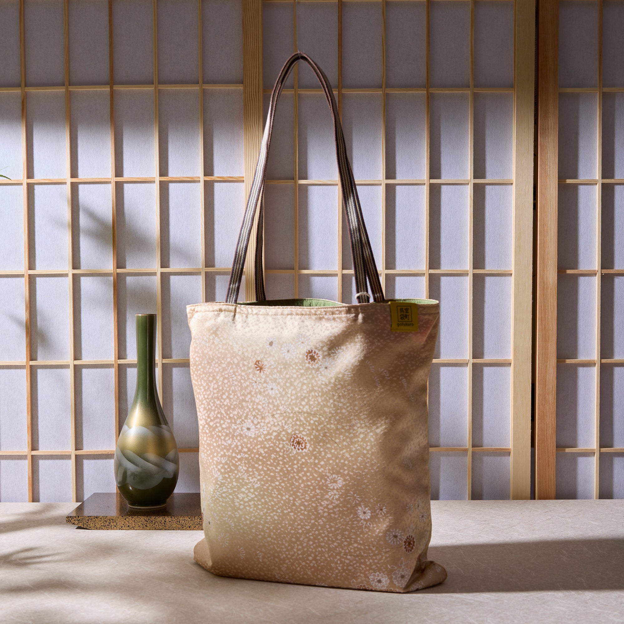 Upcycled Kimono Tote Bag