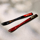 2-piece Iris Wagashi Fork Set