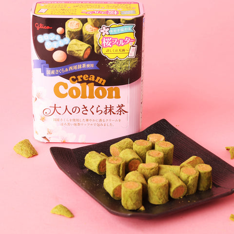Sakura Matcha Cookie Bites