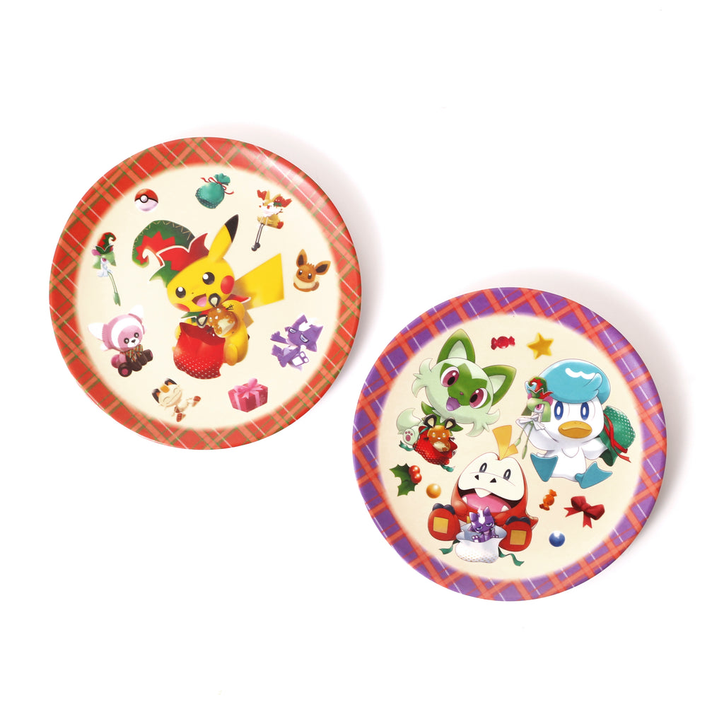 Pokémon Christmas Plastic Plates Set 2022
