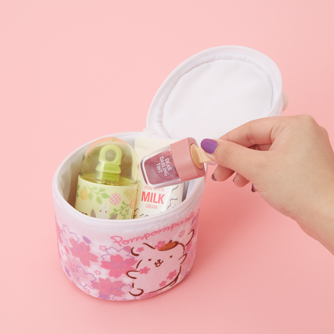 YumeTwins Exclusive Pompompurin Sakura Latte Mug Plush Pouch
