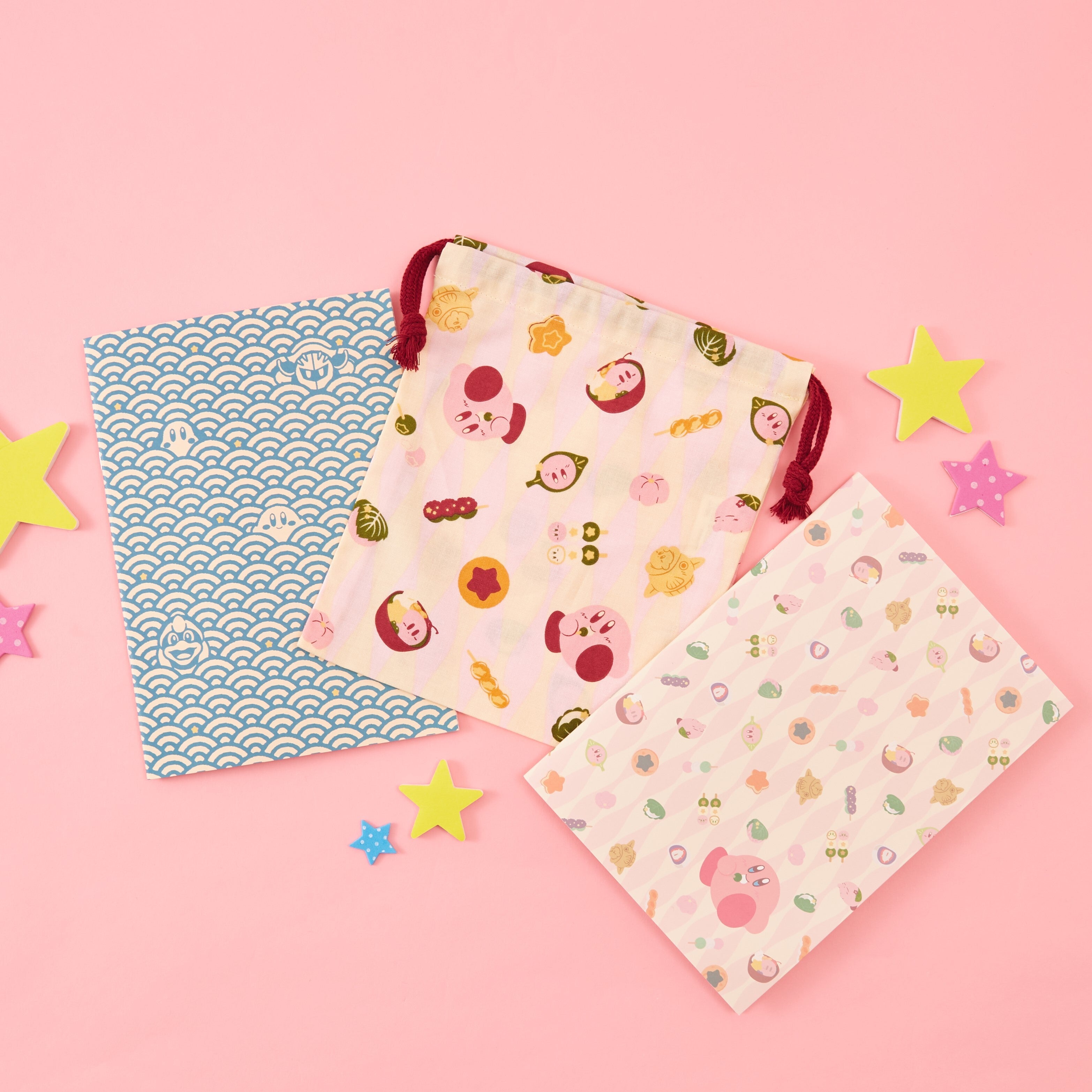Kawaii Kirby Japanese Pattern drawstring